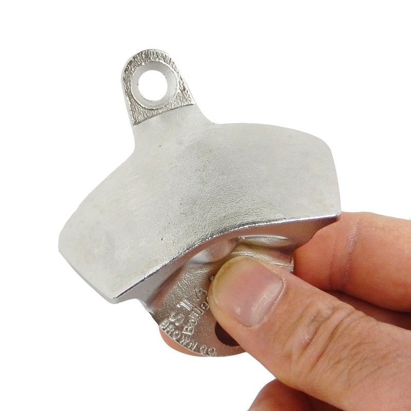 Starr X Plain Solid Stainless Steel Beer Soda Bar Bottle Opener Wall Mounted gallery