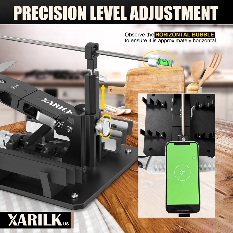 Upgraded XARILK Professional Knife Sharpening System GEN2,Knife Sharpener Tool gallery