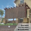 Patio Shade & Privacy Panel Pergola - 90% UV Block Mesh Mocha Brown w/ Grommets gallery
