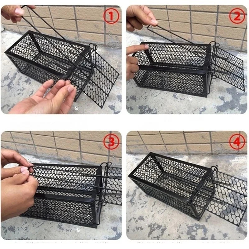 Rat Trap Humane Mouse Traps Work Small Rodent Animal-Mice Catch Release Reusable gallery