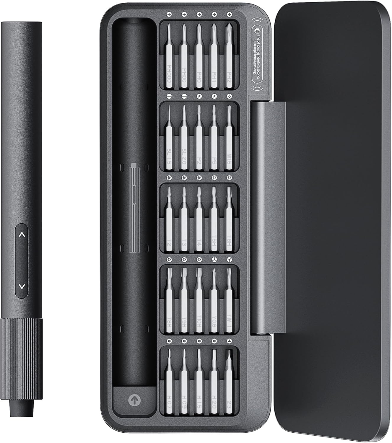 HOTO 25-in-1 Mini Electric Screwdriver, 3.7V Precision Screwdriver Set, USB-C Re gallery