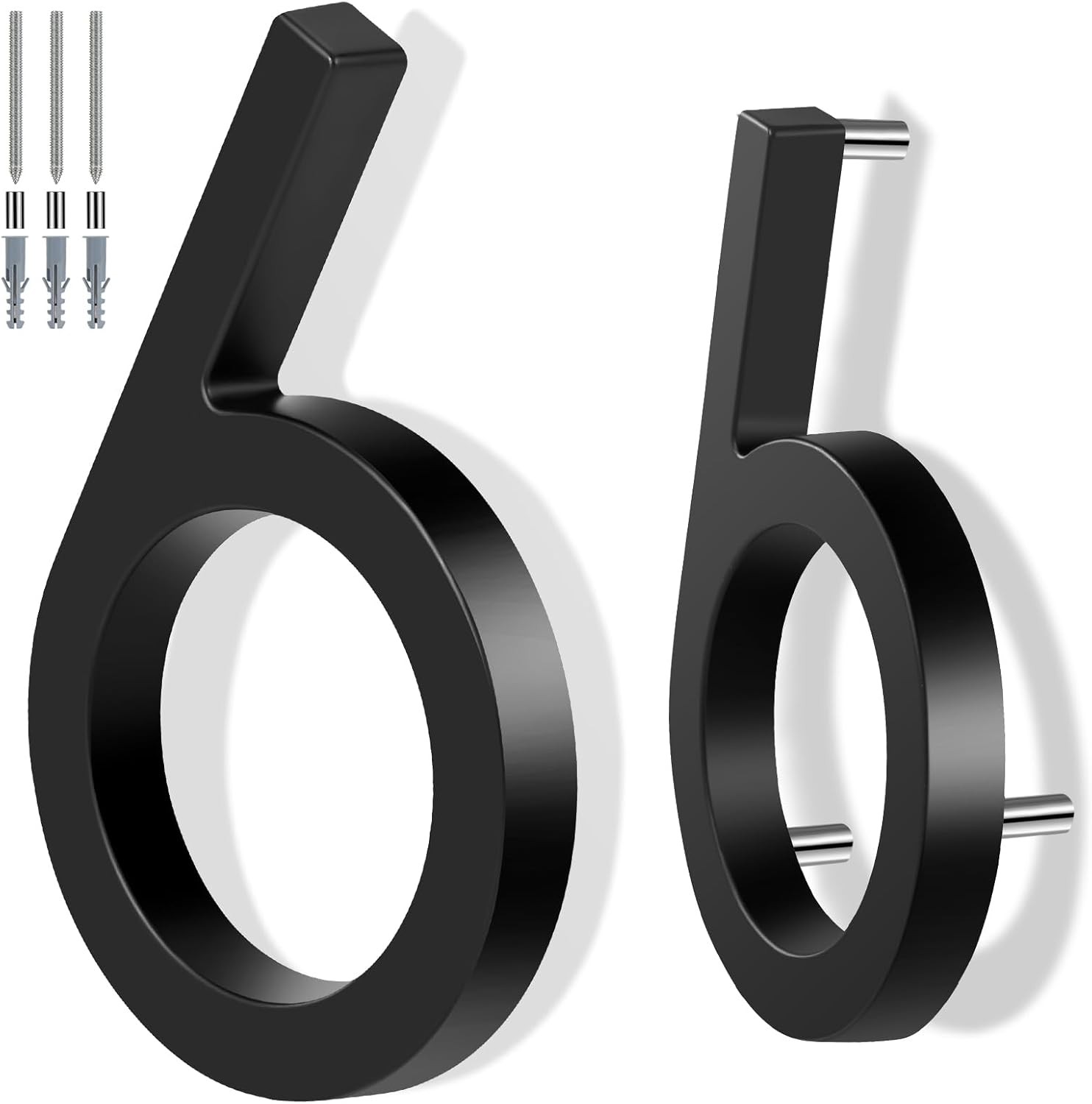 Floating House Numbers Metal Modern Aluminum Address Signs Anti-Rust Plate (73 gallery