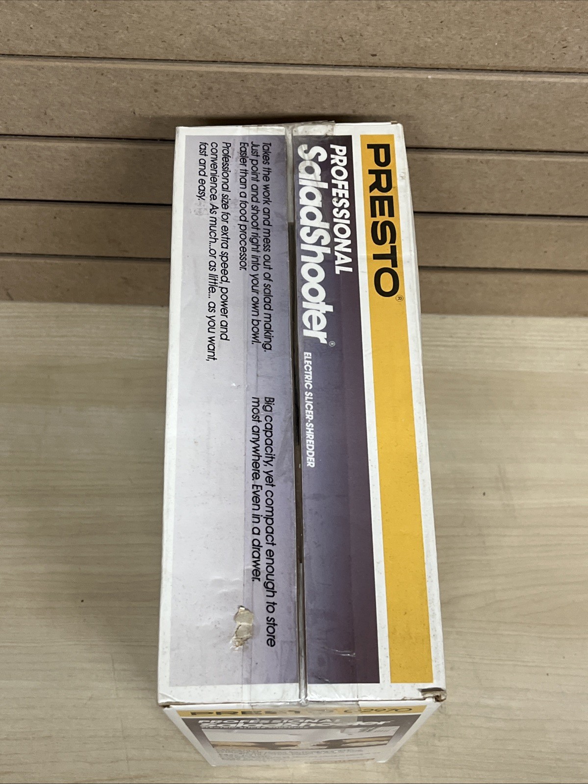 Presto Professional Salad Shooter Model 02970 White Electric Slicer Shredder NEW gallery
