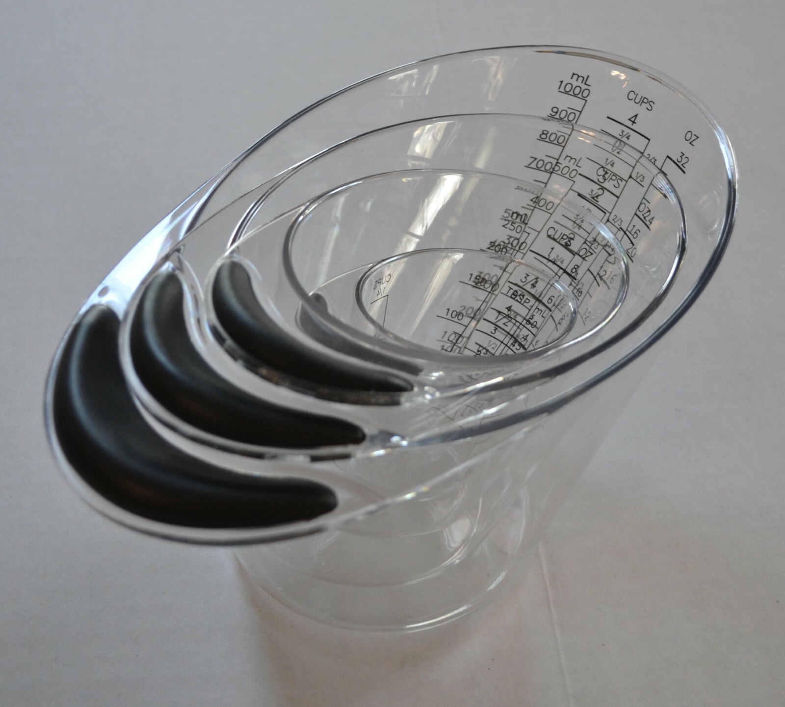 Pampered Chef EASY-READ MEASURING Cups ~NEW~ SET of 4 - Includes MINI 1/4 CUP! gallery
