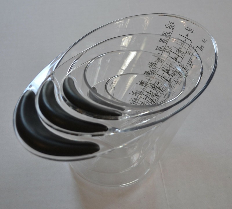 Pampered Chef EASY-READ MEASURING Cups ~NEW~ SET of 4 - Includes MINI 1/4 CUP! gallery