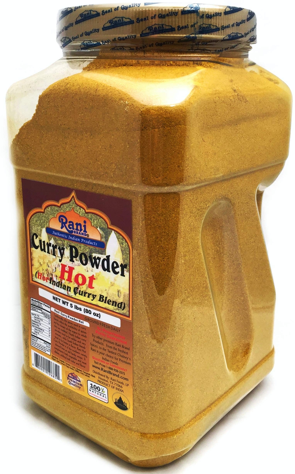 Rani Curry Powder Hot (11-Spice Authentic Indian Blend) 80oz (5lbs) 2.27kg gallery