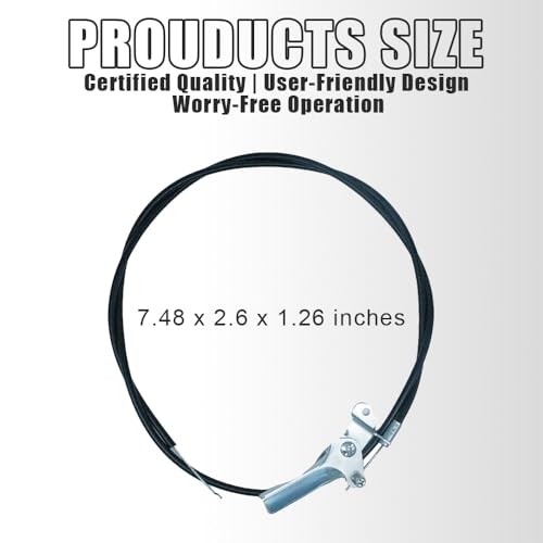 290-023 Universal Throttle Control Cable 53 5/8" Length - Side Mount gallery