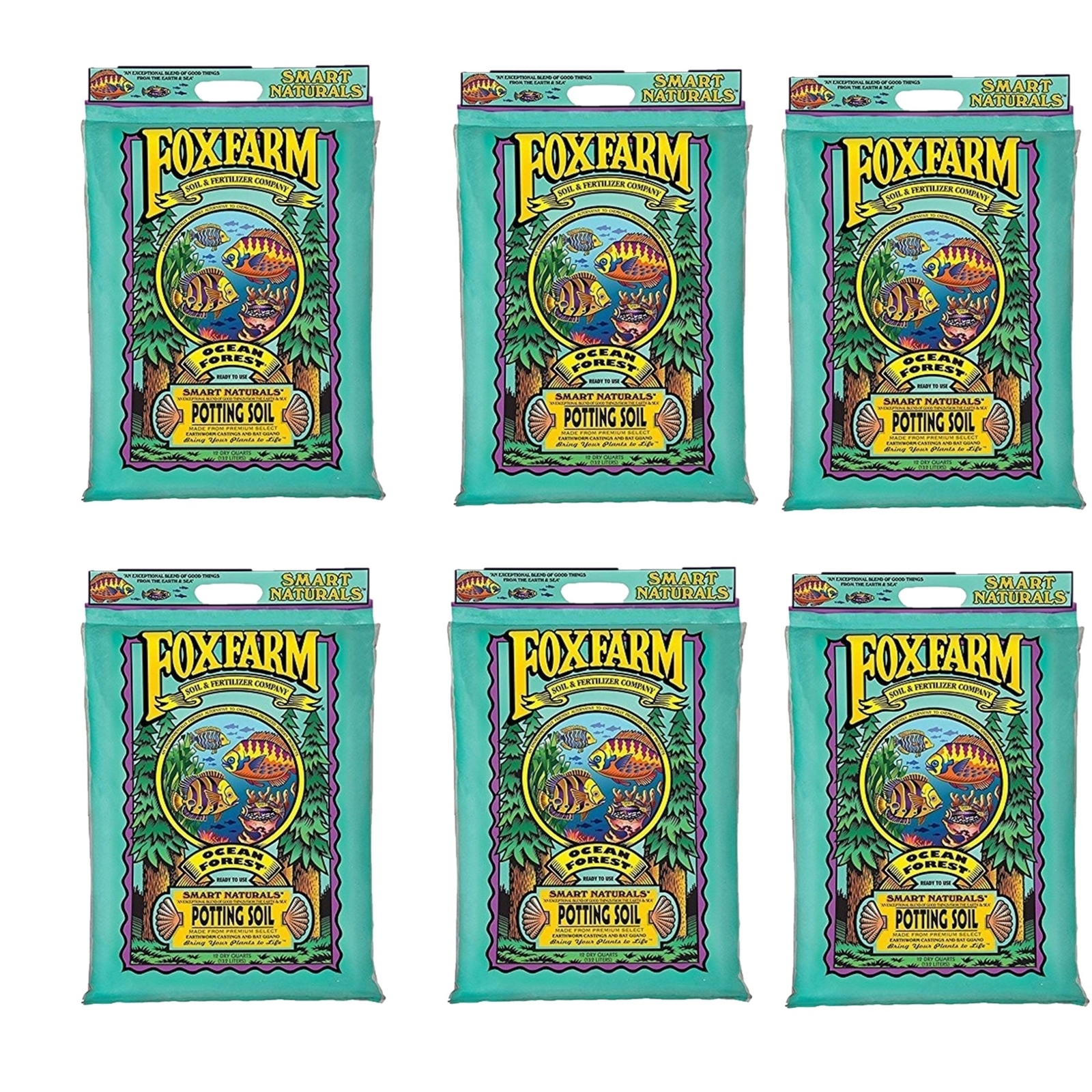 FoxFarm (#FX14053) Ocean Forest Potting Soil, 12-Quart (Pack of 6) gallery