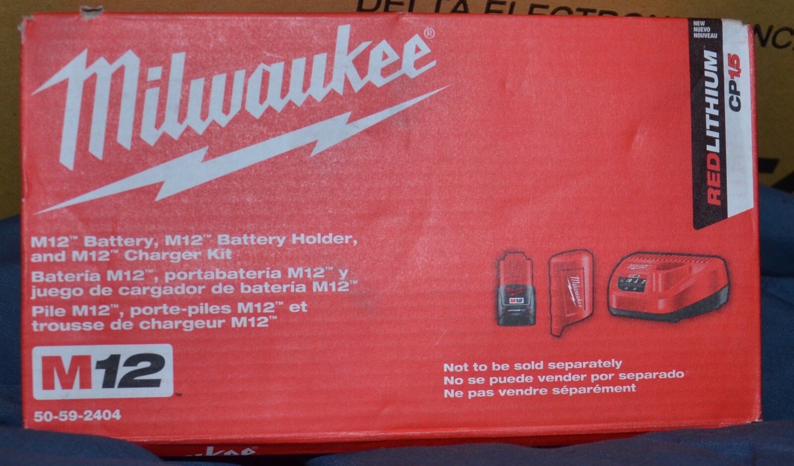 Milwaukee M12 Battery Pack & Charger Starter Kit new 50-59-2404 Lithium 12v gallery
