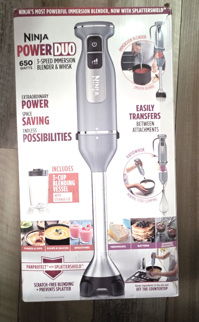 Ninja Immersion Blender & Whisk, Hand Stick Blender, 3 Speeds Blending Vessel gallery