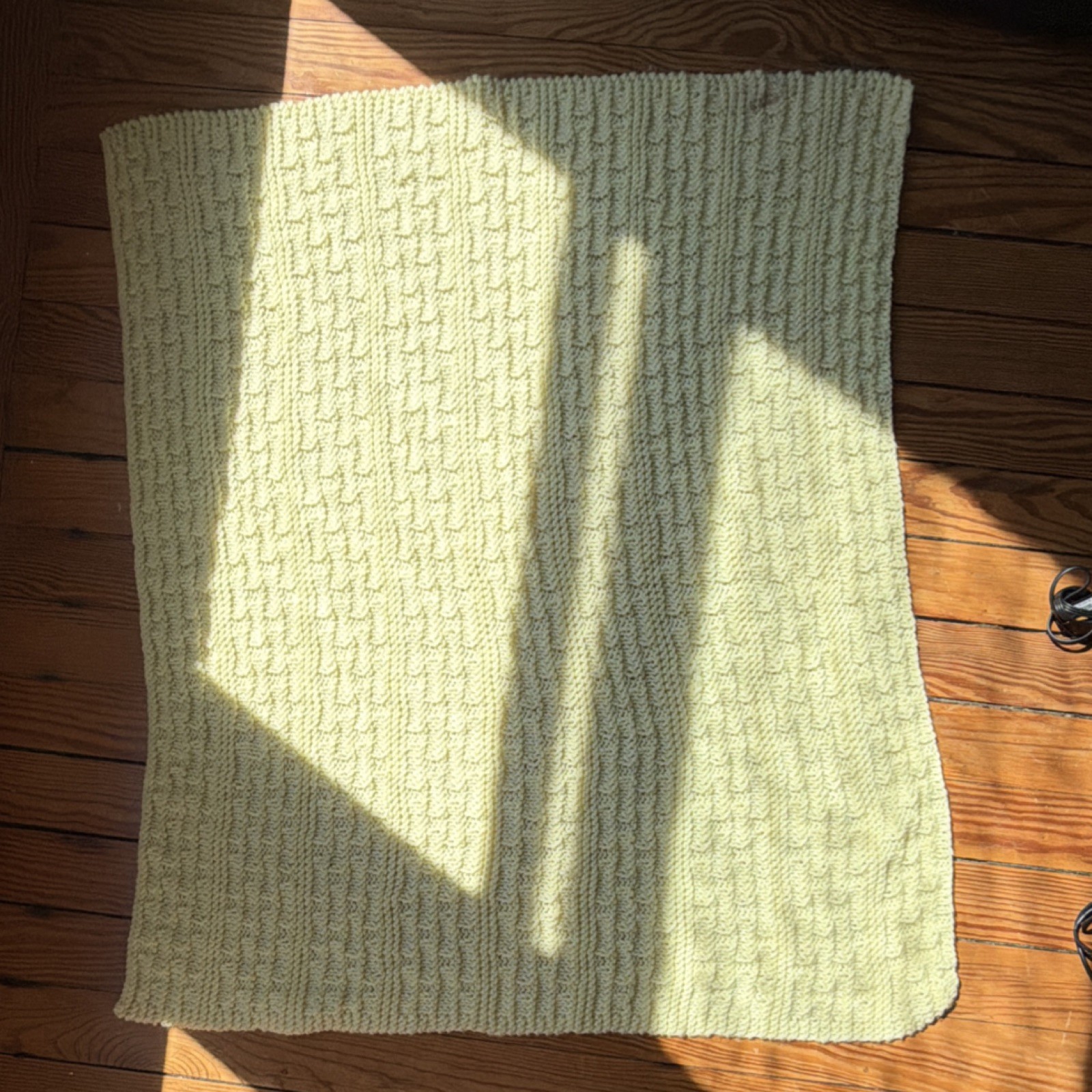 Yellow Textured Throw Blanket, Rectangular Shape, No Closure, Throw Size gallery