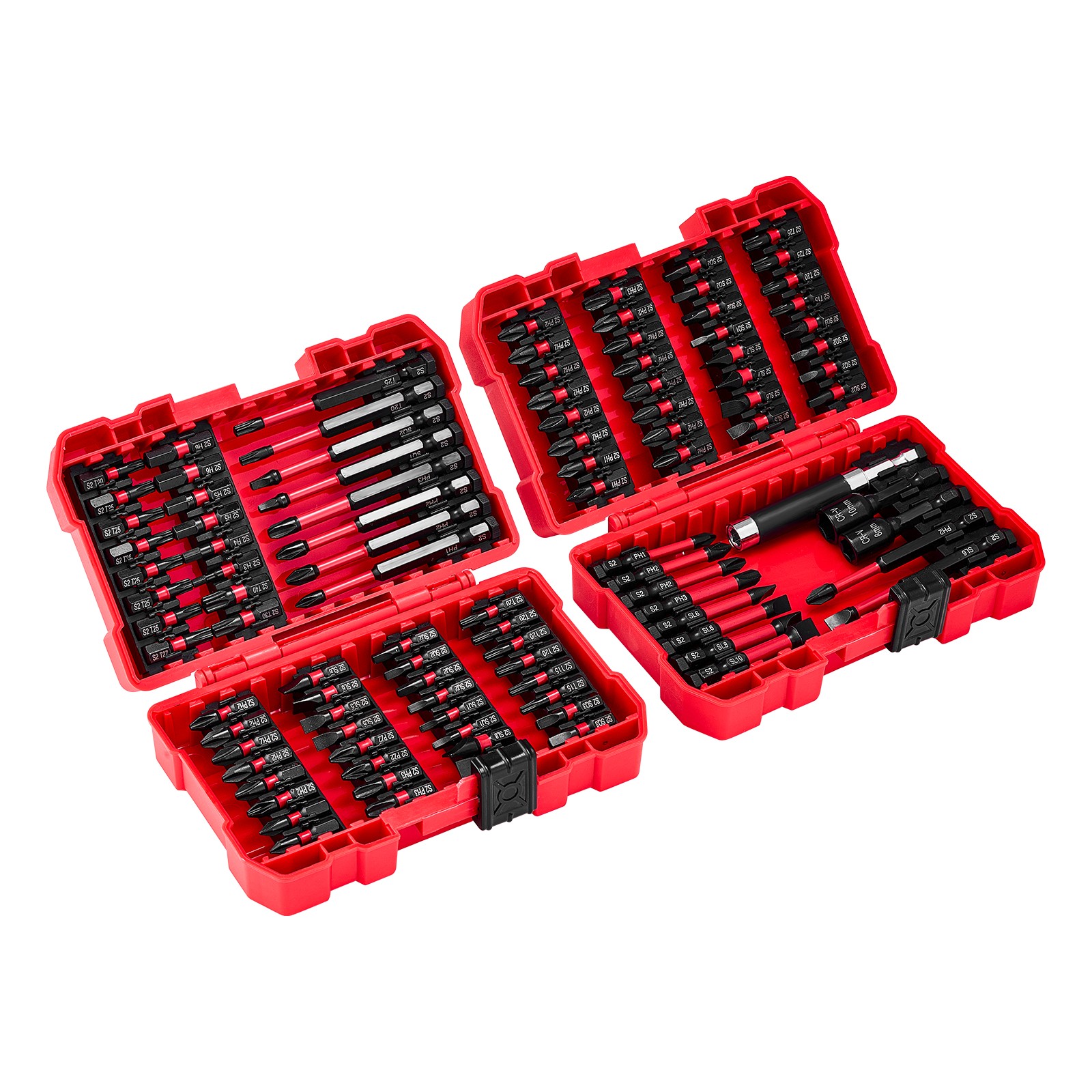 Screwdriver Bit Set 101-Piece Magnetic Bits Blackened Finish with Storage Case gallery