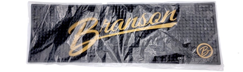 Branson Thick Rubber Bar & Kitchen Mat | Black & Gold | Easy to Clean | Non-Slip gallery