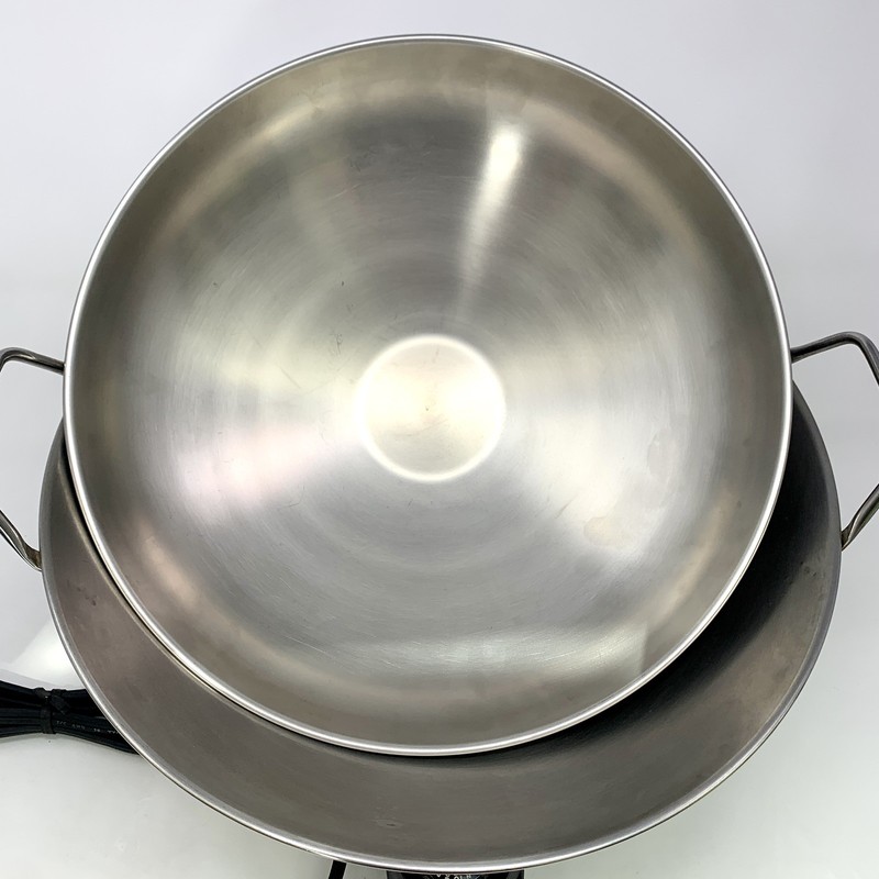 Vintage Farberware Stainless Steel Electric Wok Model 303 w/Dome Lid/Rack/Plug gallery