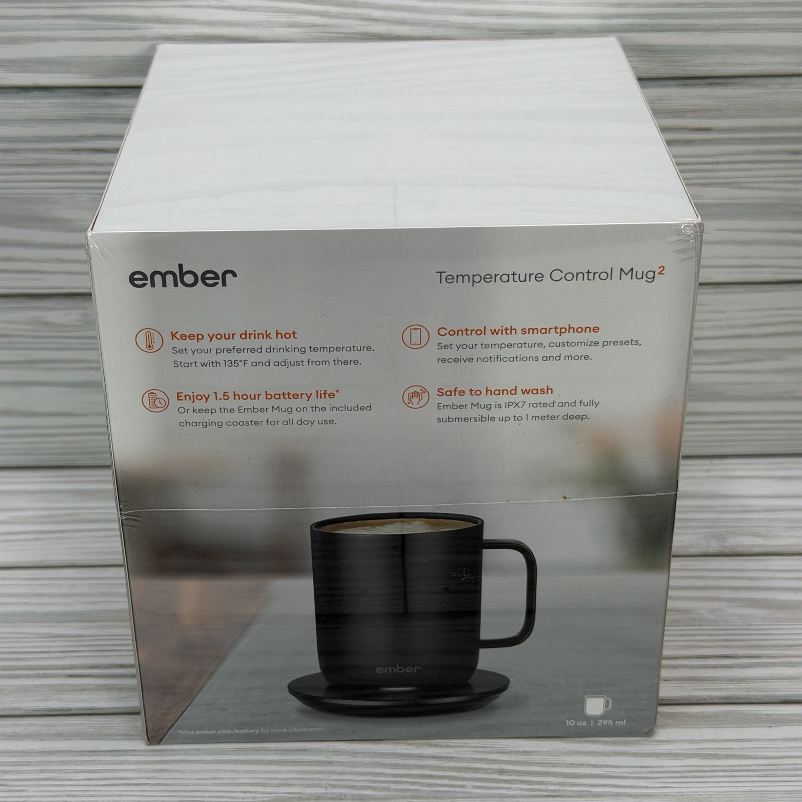 Ember 10 oz. Temperature Control Smart Mug 2 - Black App Smartphone New Sealed gallery
