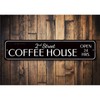 Coffee House Sign, Personalized Open 24 Hours Kitchen Metal Decor Sign gallery