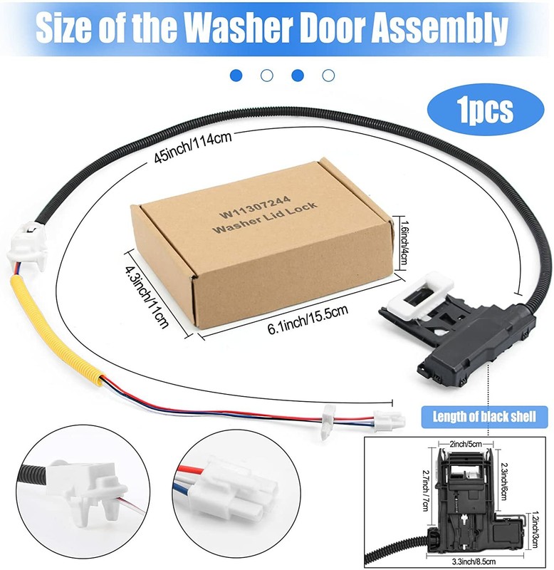 Lid Lock Switch Compatible with Whirlpool Maytag Washer W11307244 W10682535 gallery