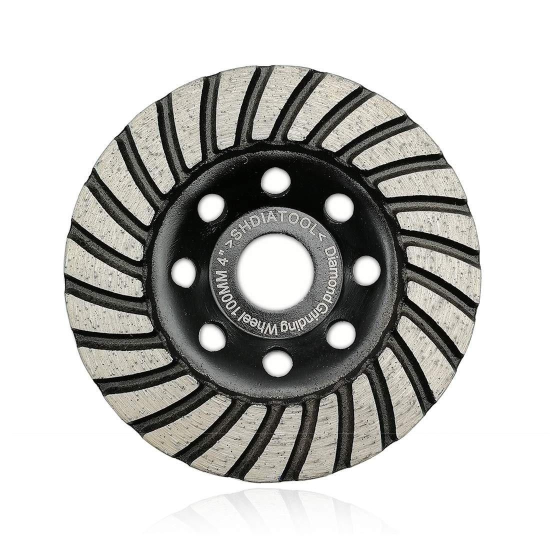 Shdiatool 4 Inch Turbo Row Diamond Grinding Cup Wheel For Concrete Granite gallery