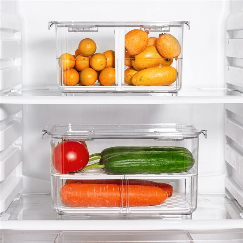 SANNO Vegetable Fruit Storage Containers, Food Storage Containers Fridge Prod... gallery