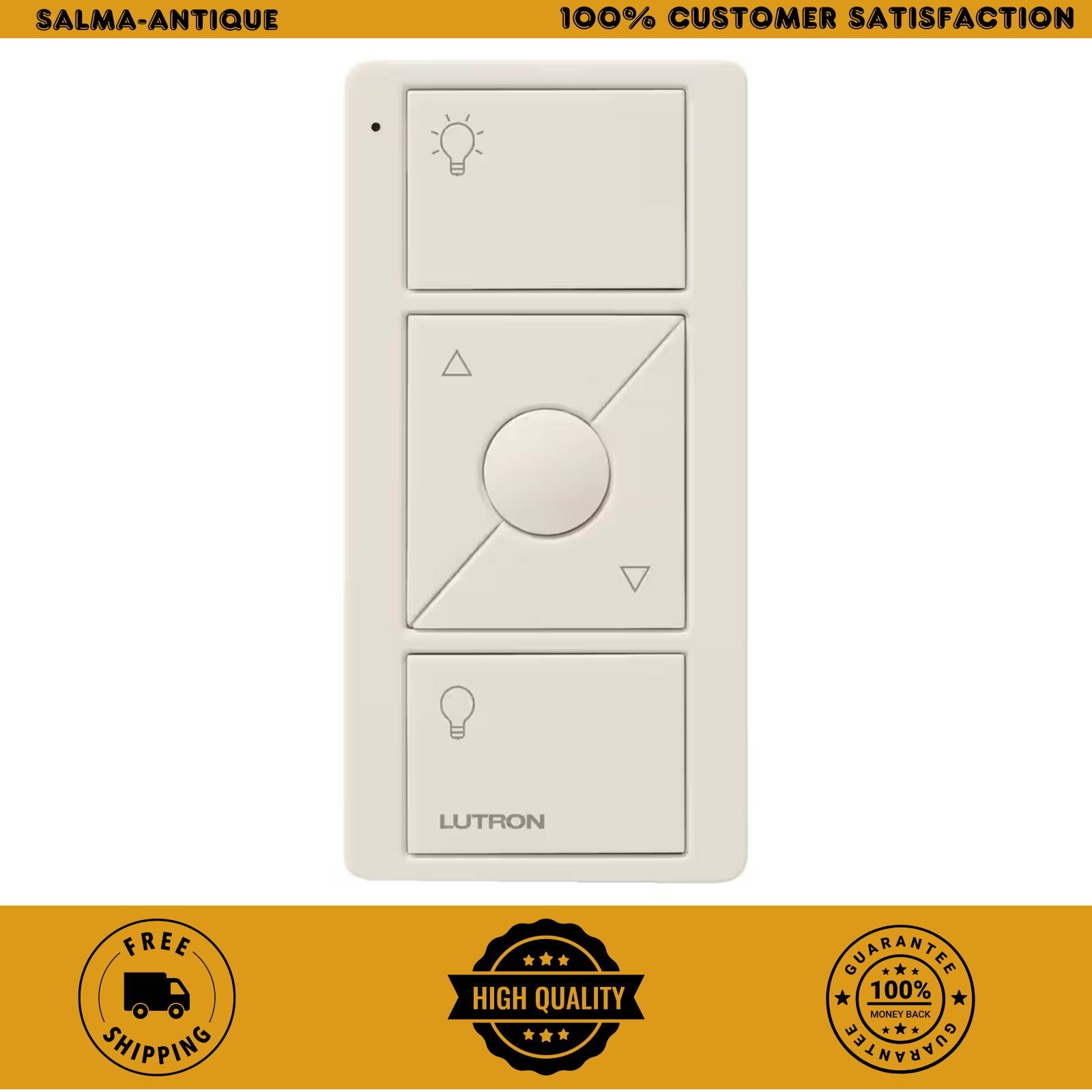 Lutron Pico Remote Control Light Switch for Caseta Wireless Dimmer Light Almond gallery