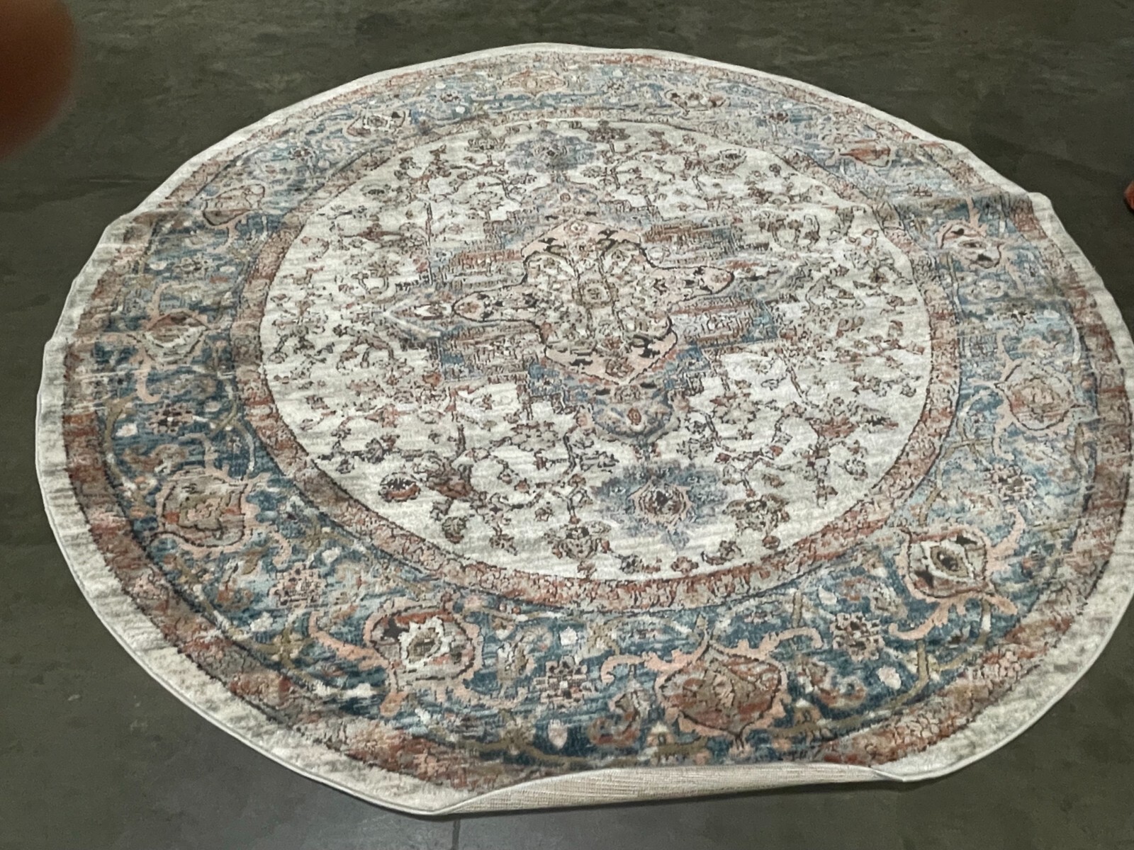 GREY 6'-7" X 6'-7" Round Back Stain Rug, Reduce price 1172655519 SHV703F-7R gallery