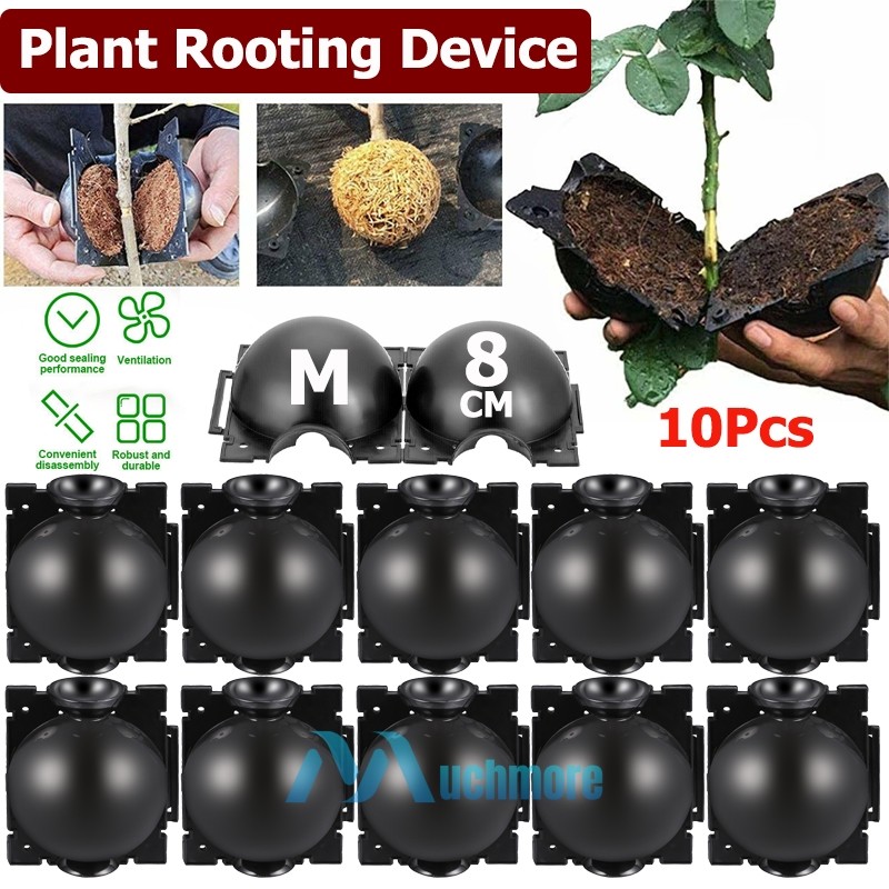 10pcs 8cm Plant Rooting Grow Box High Pressure Propagation Ball Air Layering Pod gallery