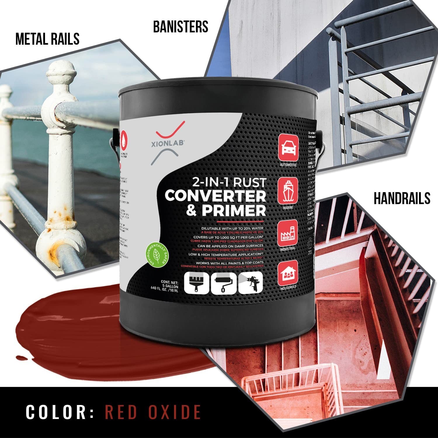 1 Gallon 2-in-1 Rust Converter & Metal Primer - Concentrate Covers Up to 4X More gallery