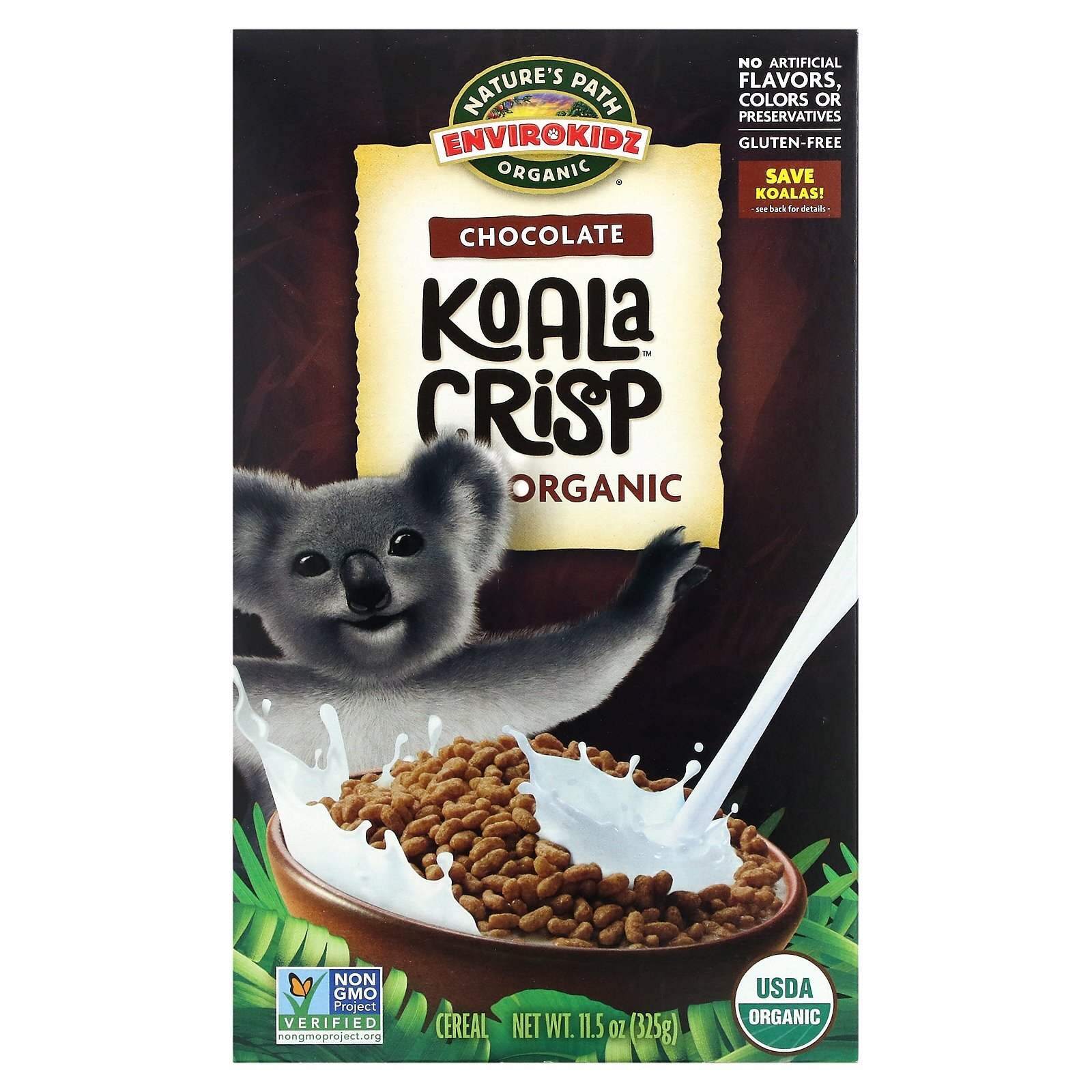EnviroKidz, Organic Chocolate Koala Crisp Cereal, 11.5 oz (325 g) gallery
