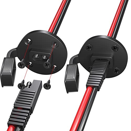 SAE Power Socket Sidewall Port - 2 Pack - Weatherproof - Quick Connect Solar gallery