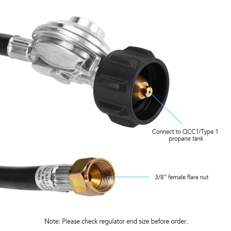 5FT Low Pressure QCC1 Propane Regulator Hose for LP Gas Grill Heater Fire Pit gallery