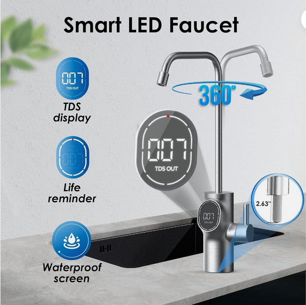 New, Waterdrop D6 Reverse Osmosis Water Filter, 600 GPD Under Sink Reverse Osmos gallery