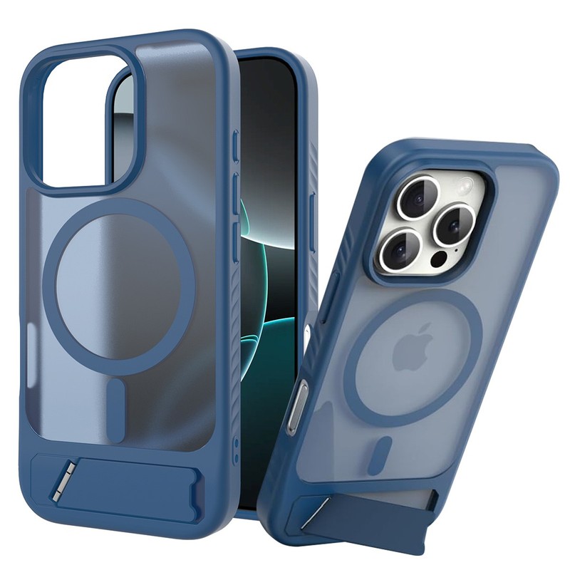 For iPhone 17 16 Pro Max 15 14 13 12 MagSafe Magnetic Shockproof Kickstand Case gallery