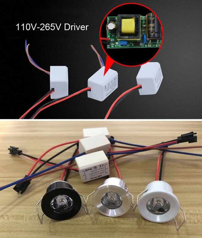 5Pcs AC 85V-265V Recessed Led Ceiling Down Light Lamps Spotlight & Driver HOT gallery