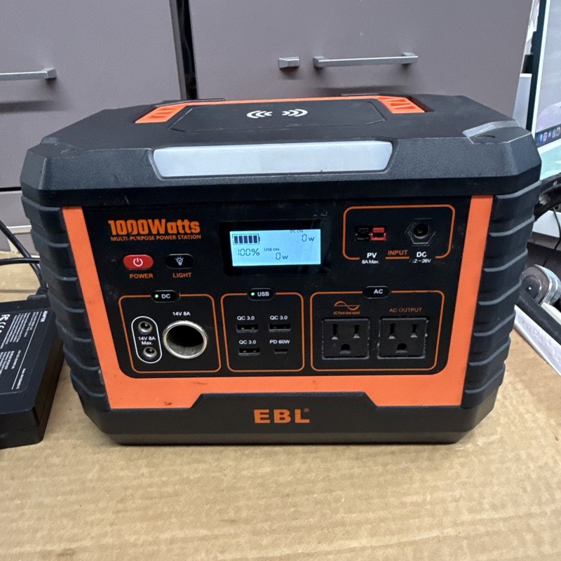 EBL 1000W Continuous Portable Power Station w/ Adapter gallery
