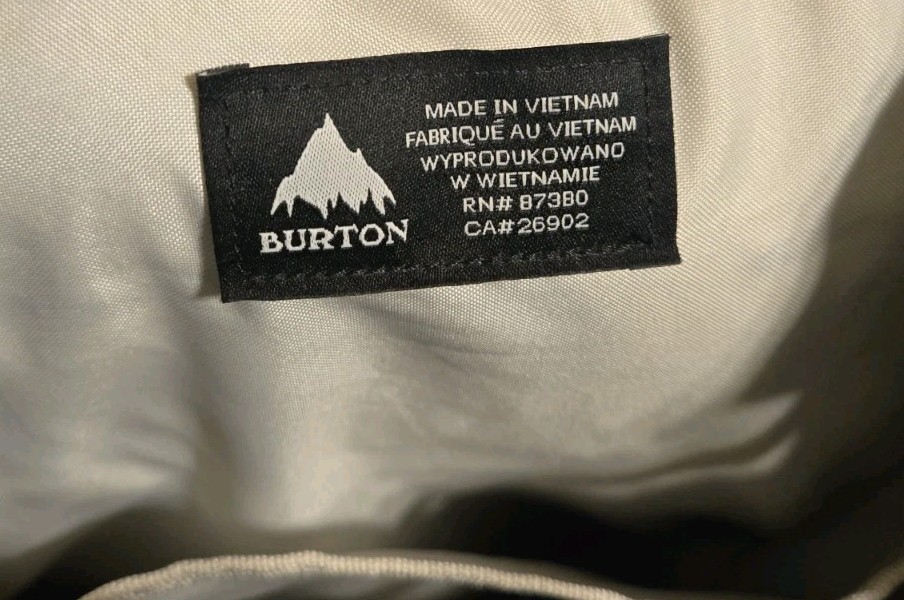 Burton Frontier Backpack  Drawstring With Zip Side Opening Snowboard  4