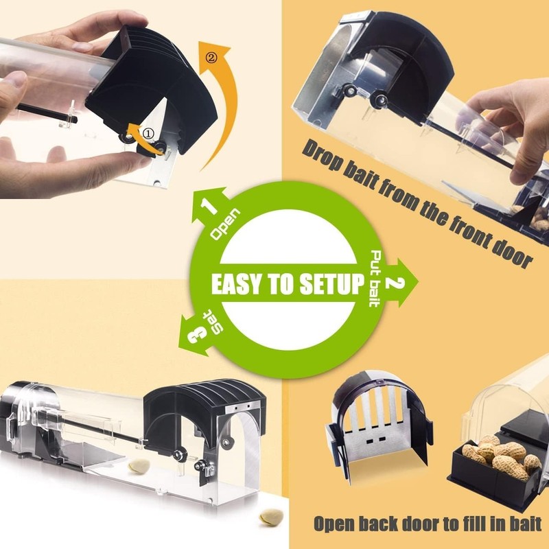 Extra-Large Humane Mouse Trap 12" No Kill Live 2Pack gallery