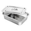 1 Set Deep Lasagna Baking Pan With Lid 11x14.2x4 Inch 7.4 Qt Stainless Steel gallery