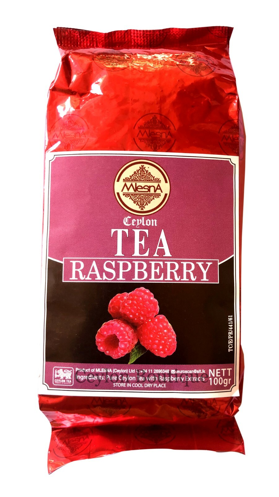 Mlesna Raspberry flavored 100g pure Ceylon Black Tea gallery