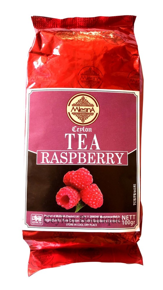 Mlesna Raspberry flavored 100g pure Ceylon Black Tea