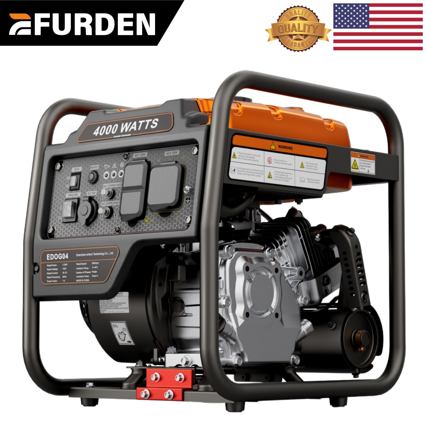 4000-Watt Portable Inverter Generator, Gas Powered Generator for Emergency Home gallery
