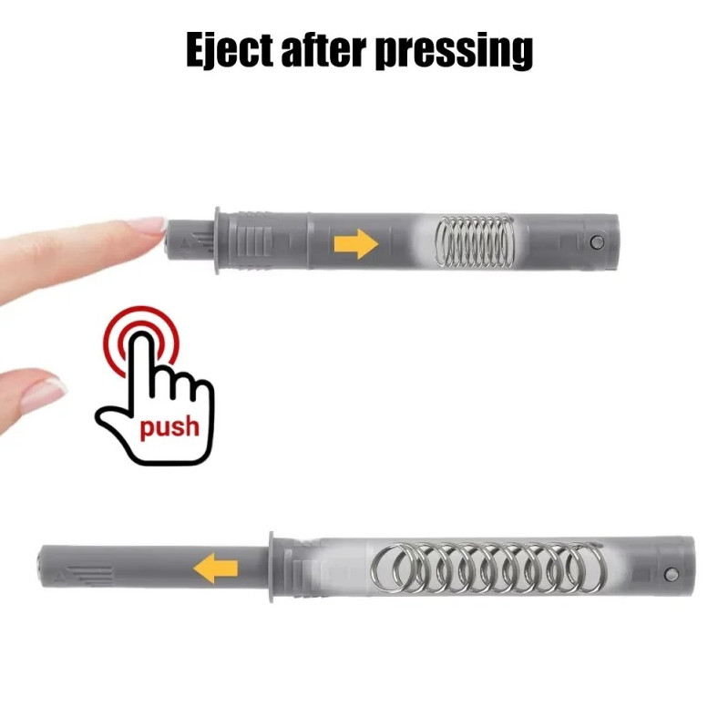 5pcs Soft Close Cabinet Door Damper Buffers Push To Open Drawer Stop Set - NEW gallery