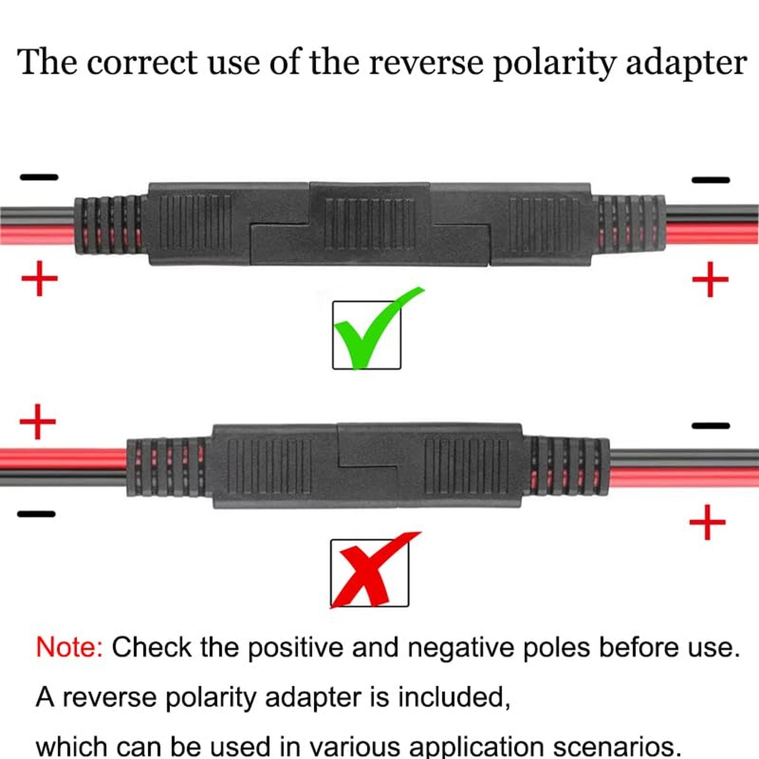 SAE to SAE Quick Disconnect Cable, 10 AWG Solar Panel Extension Connector, 1 ... gallery