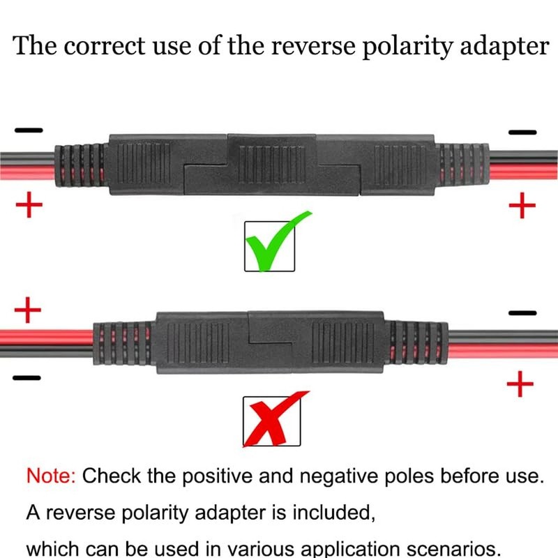 SAE to SAE Quick Disconnect Cable, 10 AWG Solar Panel Extension Connector, 1 ... gallery