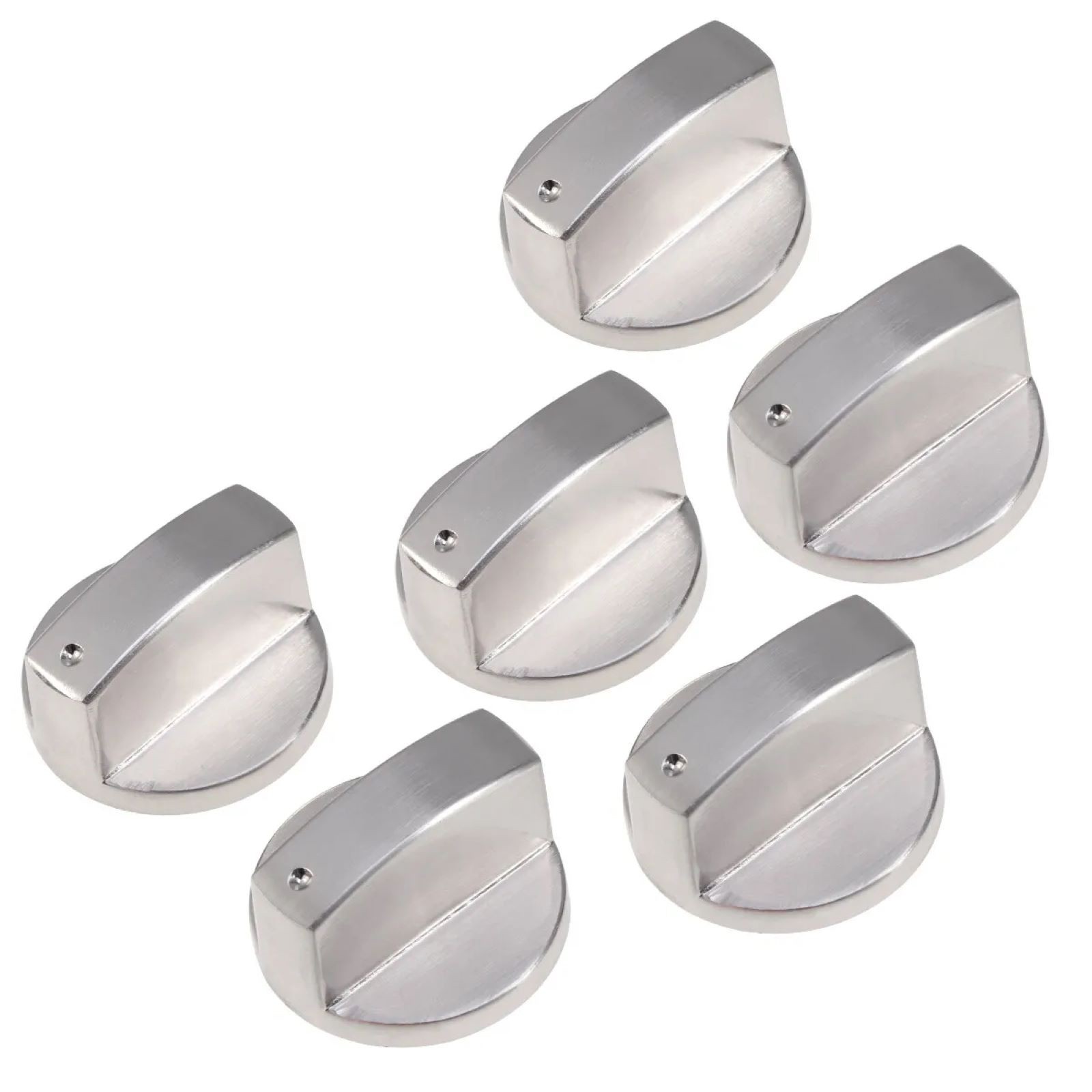 New 6pcs Gas Stove Knobs Cooker Oven Kitchen Control Metal Replace gallery
