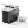 NEWBULIG Portable Countertop Ice Maker 9-Cube Ice 6 Mins 26 lb/24 Hr Black gallery
