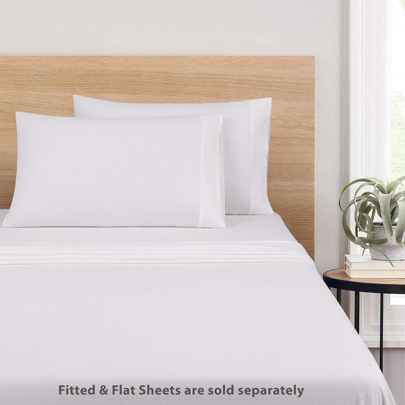 Extra Soft Jersey Pillowcase Set, King, Arctic White, 2 Pieces gallery
