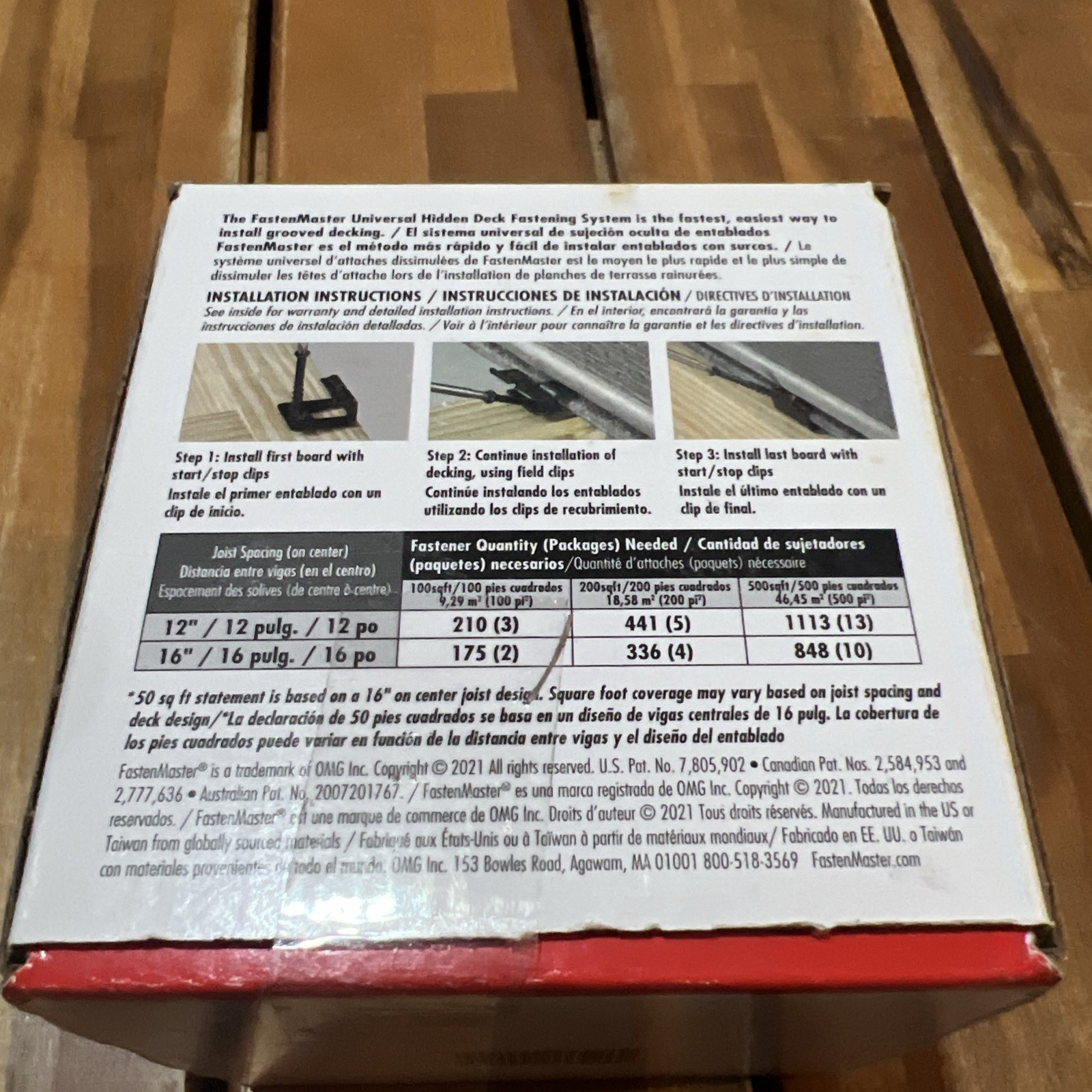 FastenMaster Universal Hidden Deck Fastening System Stainless Steel Screws 50SQF gallery