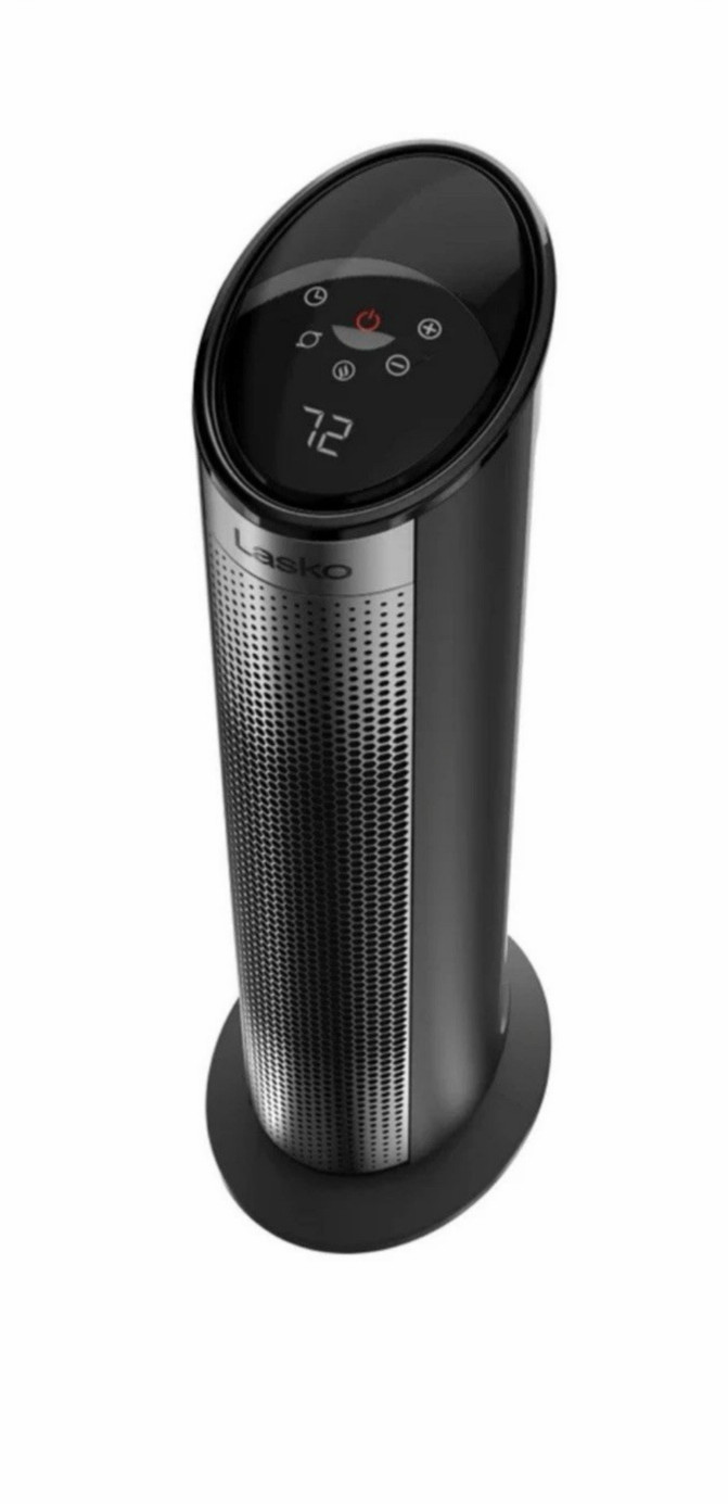 Lasko 1500W 22" Digital Ceramic Tower Space Heater with Child Lock & Remote gallery