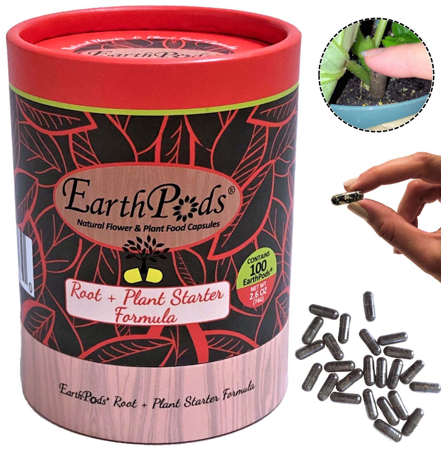 EarthPods® REVITALIZE Organic Plant Food Spikes (100 Fertilizer Capsules) gallery