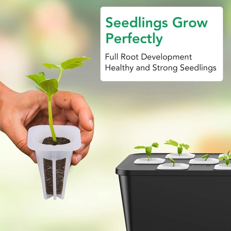 Grow Sponge Hydroponics Replacement Seed Starter Pods Plug Root Growth Kit gallery